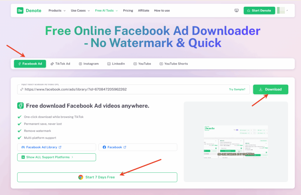facebook ad downloader
