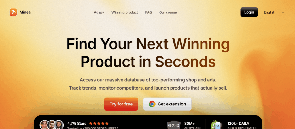 Minea: E-commerce Product Research & Multi-Platform Ad Discovery