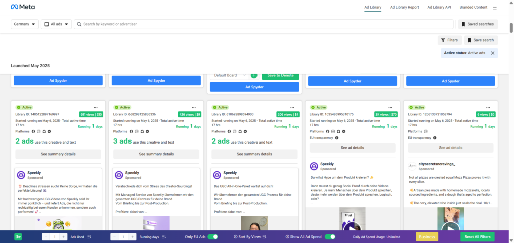 Optimize Spend on a Facebook Ad with Denote