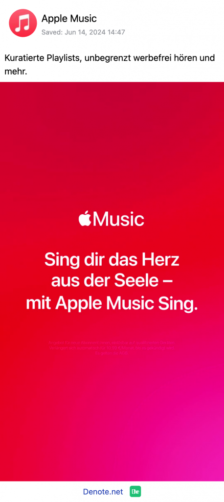 Tech companies advertising: apple music
