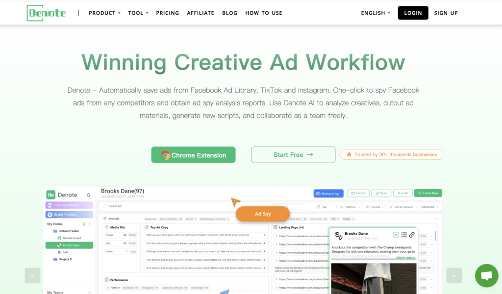 Denote – AI Ad Research & Creative Hub