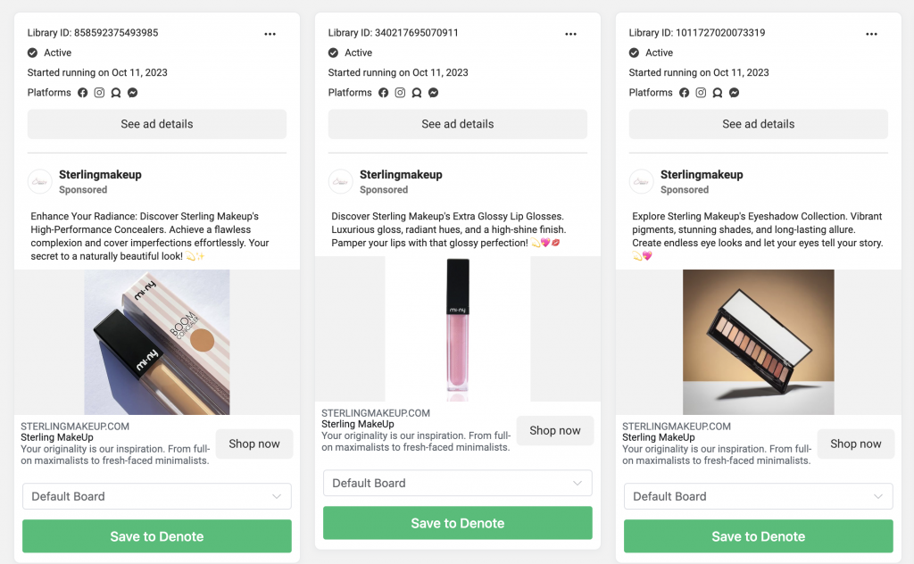 Save and Download Facebook Ads Step By Step - Denote