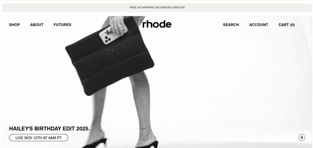 Rhode – Redefining Beauty with Minimalism and Social Trust