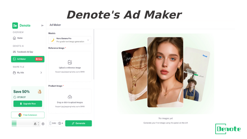 denote's ad maker