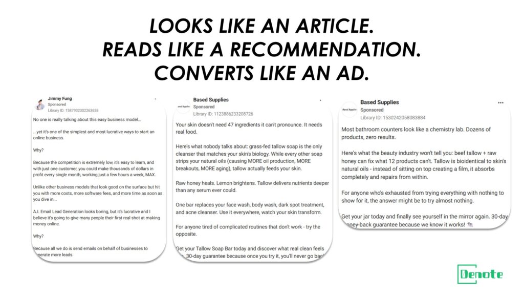 Ad #4 The Advertorial-Style Long Copy Ad