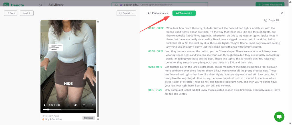 AI Transcripts and Built-In AI Tools