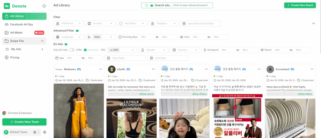 Ad Library & Data Scale
