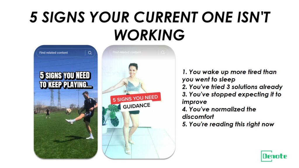 Ad #8 The Listicle Hook Ad ("5 Signs You Need This")
