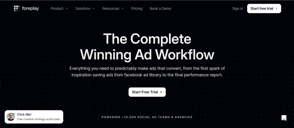 Foreplay: Structured Creative Workflow & Ad Brief Management
