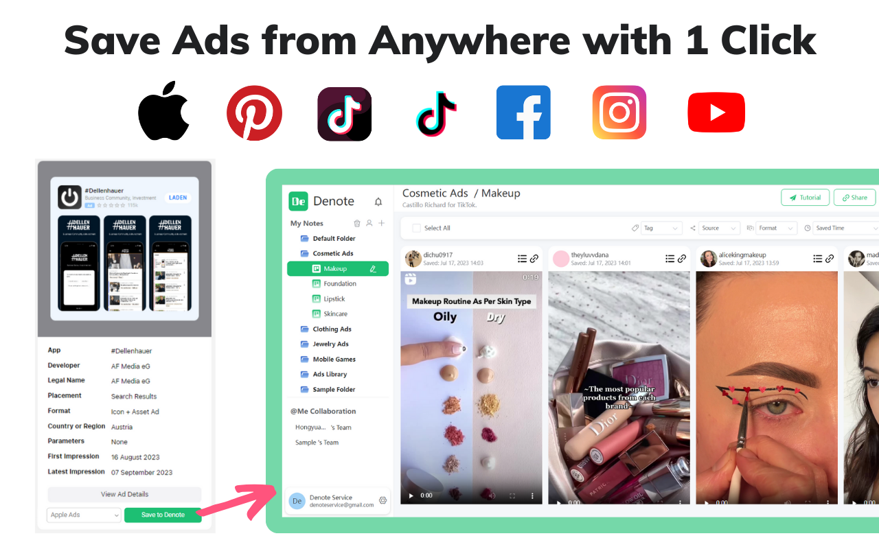Apple Ad Repository，Apple Search Ads，Denote
