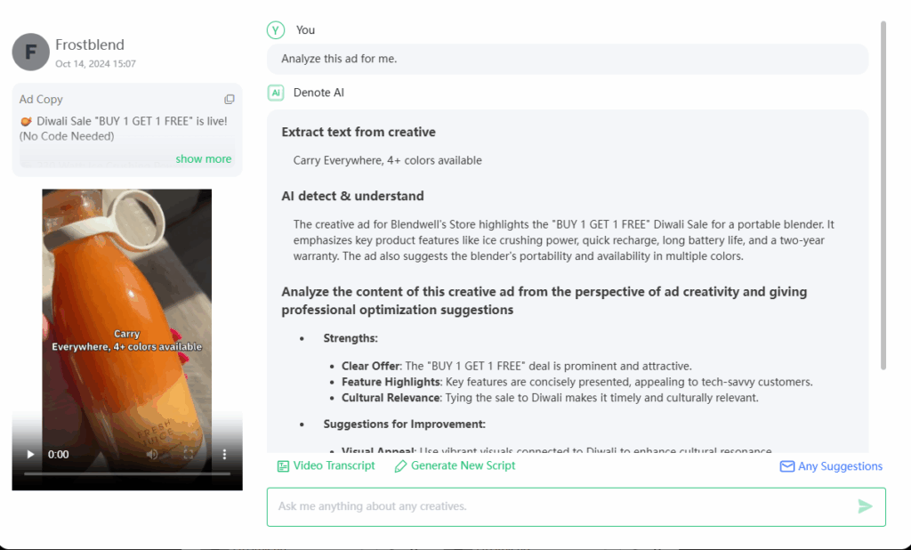Denote Script, Storyboard & Style Suggestions