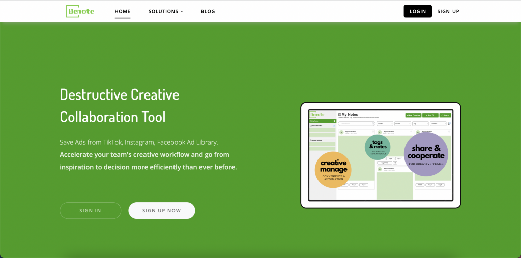 Denote - Save Ads from TikTok, Instagram, Facebook Ad Library. 