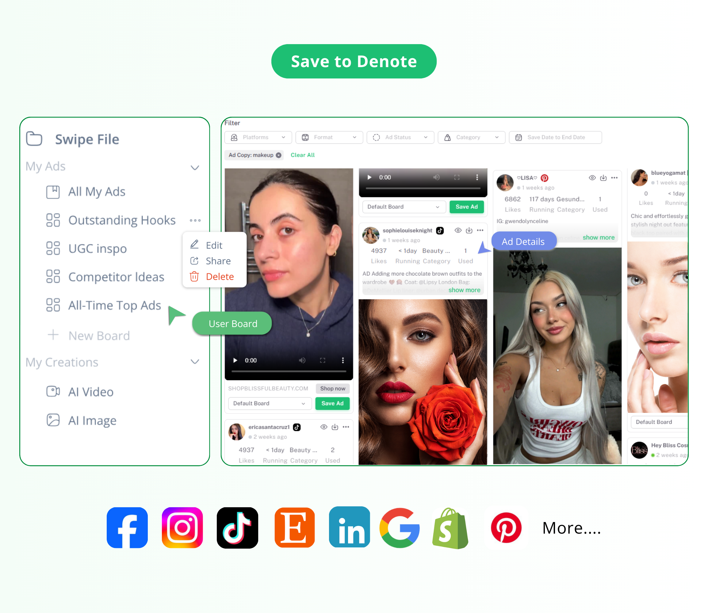 Organize & Manage Your Ad Library