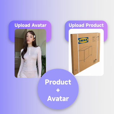 Product y Avatar permanecen fijos en cada fotograma