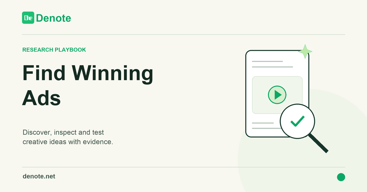 How to Find Winning Ads: A Research Workflow for Media Buyers